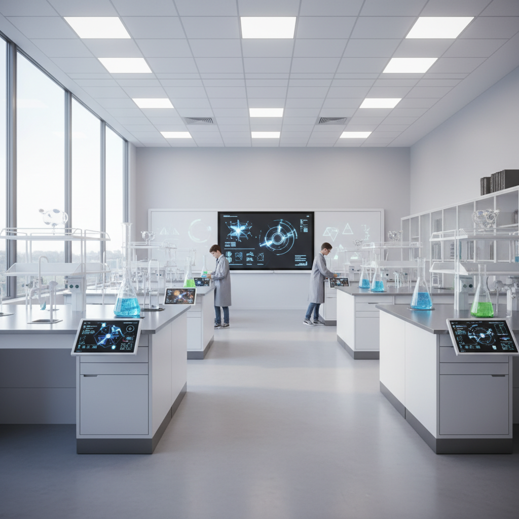 Moderne practicumlokalen op de middelbare school: technische specificatiegids